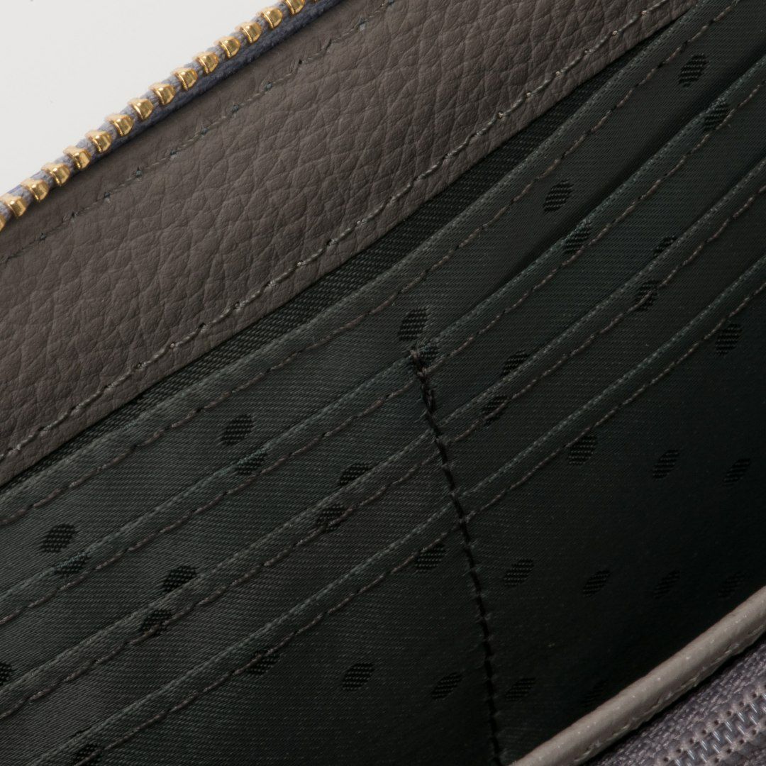 U by ungaroシルヴィー L字ファスナー長財布 ブルー