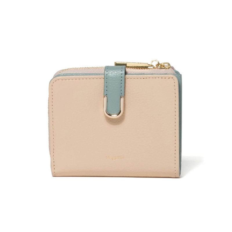 U by ungaroシルヴィー L字ファスナー折り財布 ベージュ