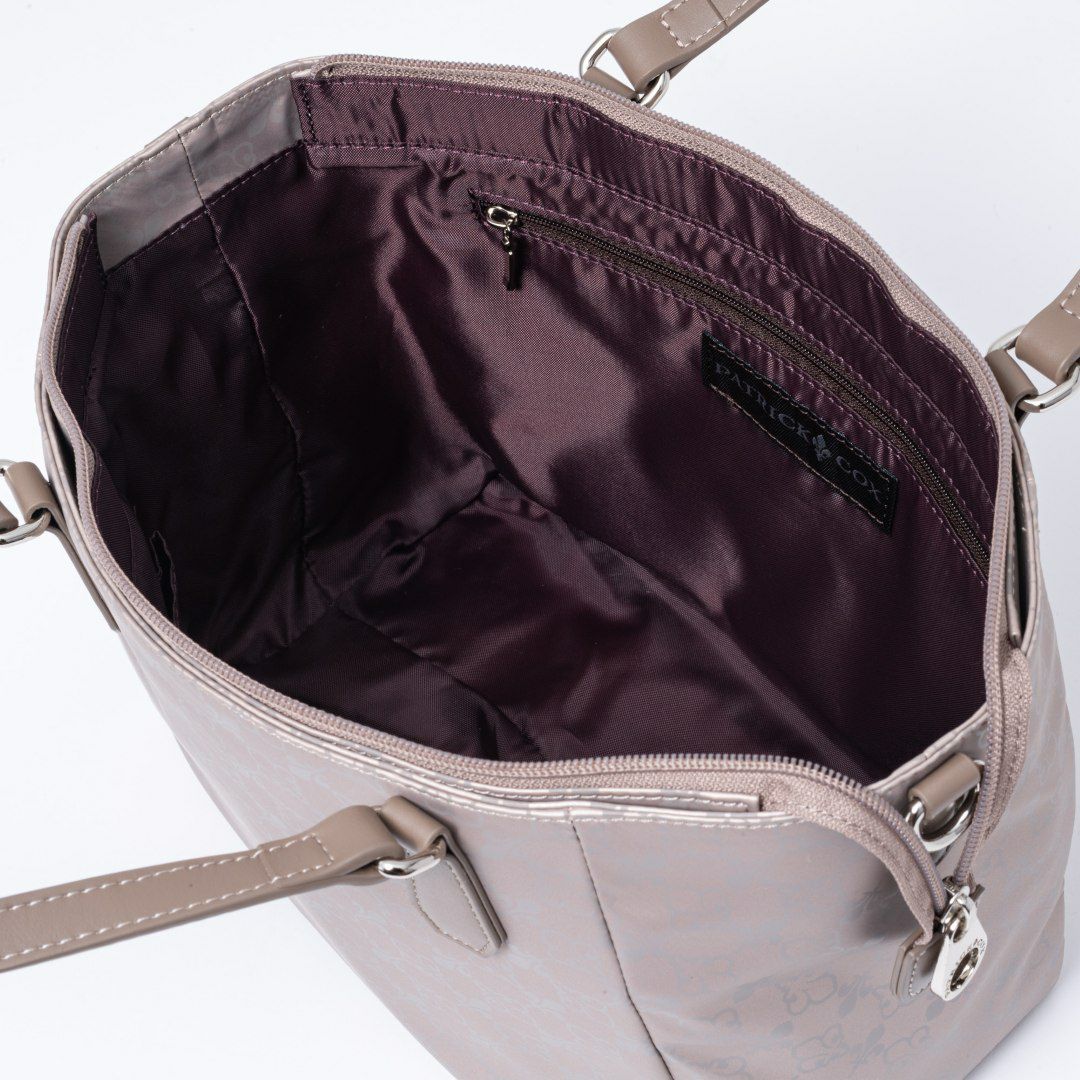 PATRICK COX クロケット 2WAYハンド ベージュ