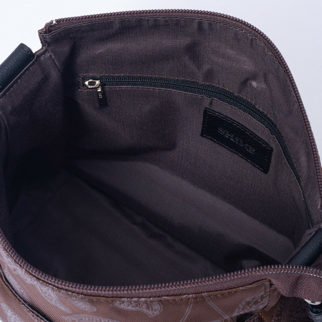 SHiME FLOWER マーブル ショルダー ブラウン