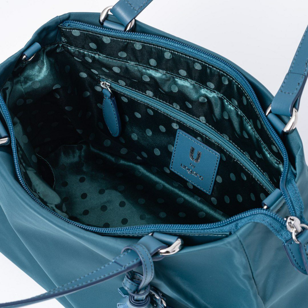 U by ungaro ベル 2WAYハンド ターコイズブルー