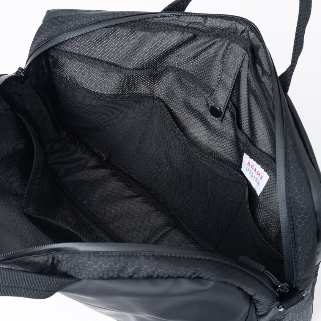 BEAMS DESIGN Watertight ブリーフケース(M)【BMMH5GT3】 ブラック