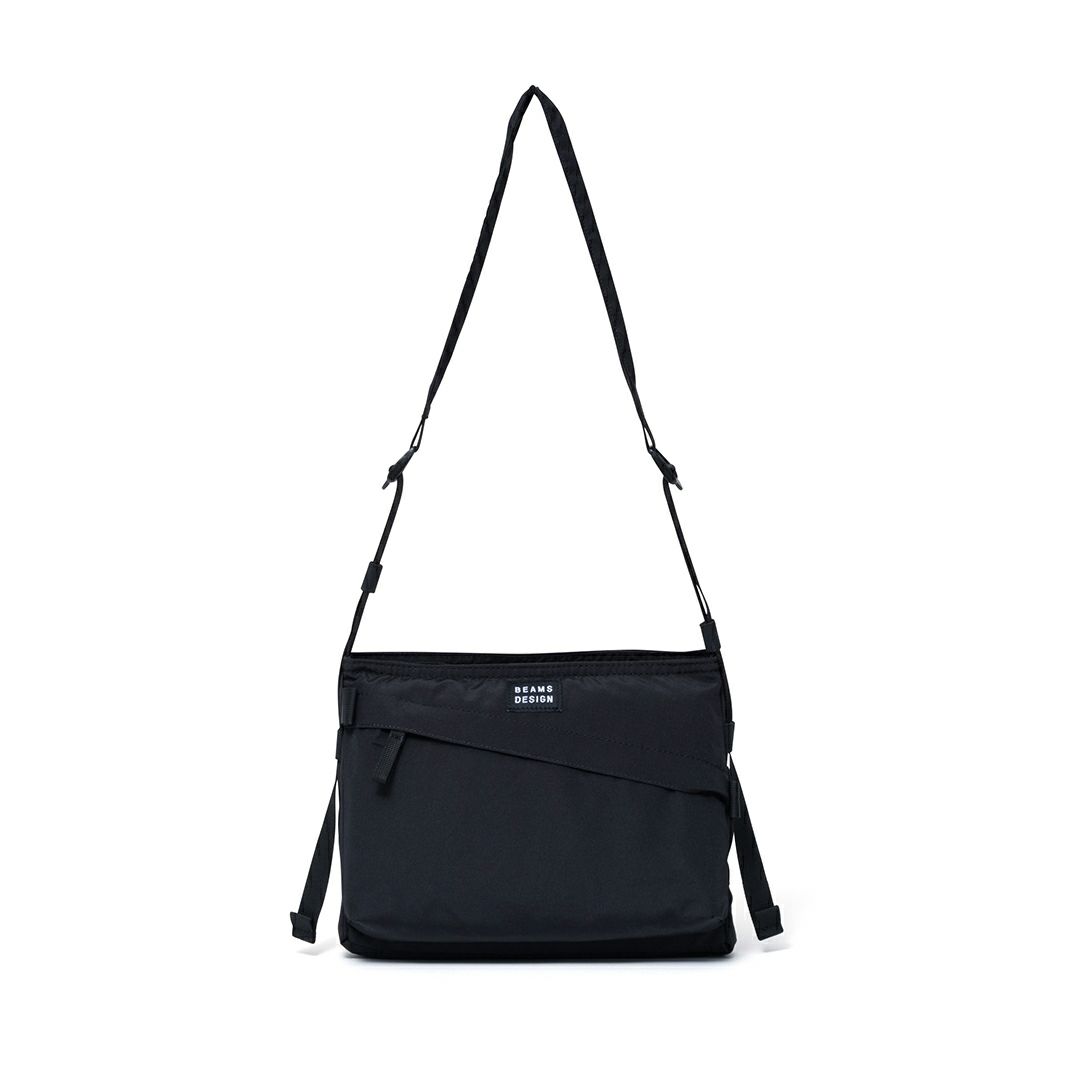 BEAMS DESIGN Diagonal サコッシュ【BMMH5ES1】 ブラック