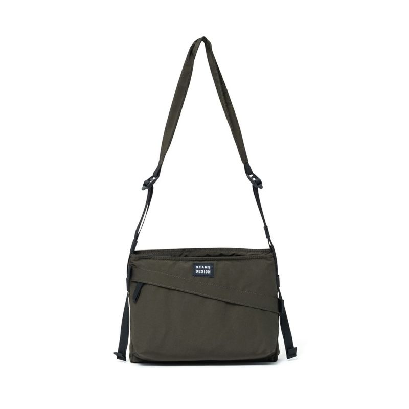 BEAMS DESIGN Diagonal サコッシュ【BMMH5ES1】 カーキ