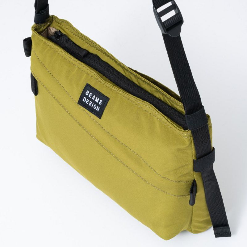 BEAMS DESIGN Diagonal サコッシュ【BMMH5ES1】 オリーブ