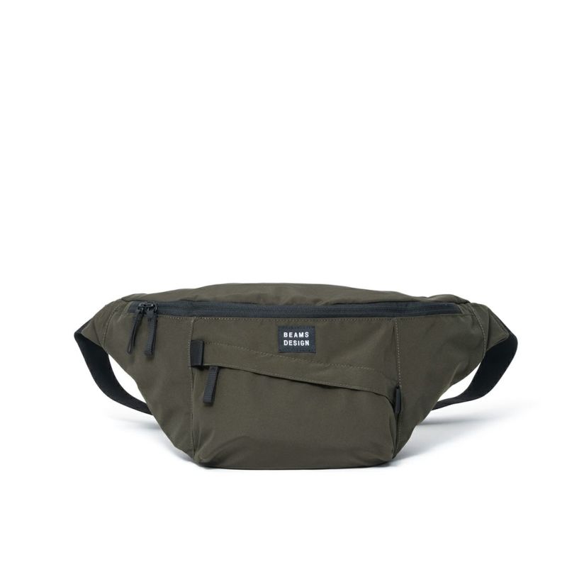BEAMS DESIGN Diagonal ボディバッグ【BMMH5ES2】 カーキ