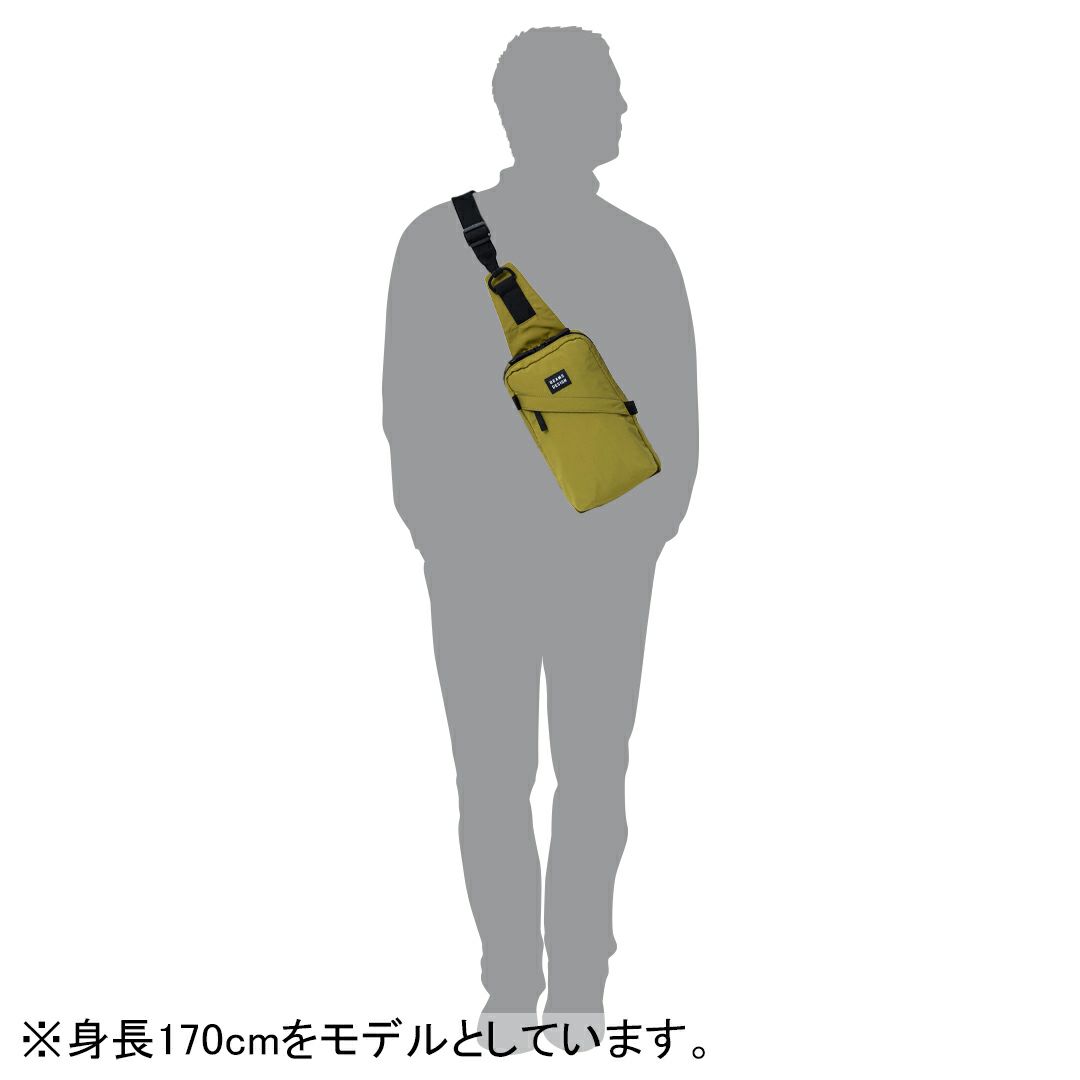 BEAMS DESIGN Diagonal 縦型ボディバッグ【BMMH5ES4】