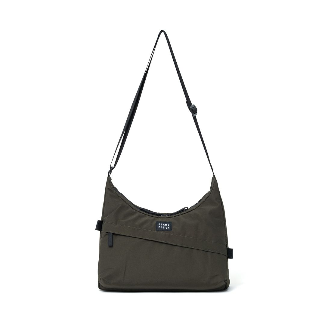 BEAMS DESIGN Diagonal ショルダー(M)【BMMH5ES5】 カーキ