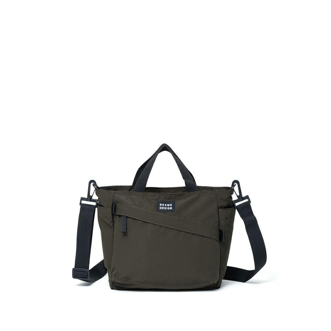 BEAMS DESIGN Diagonal 2WAYミニトート【BMMH5ET1】 カーキ
