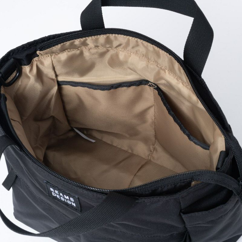 BEAMS DESIGN Diagonal 2WAYミニトート【BMMH5ET1】 ブラック