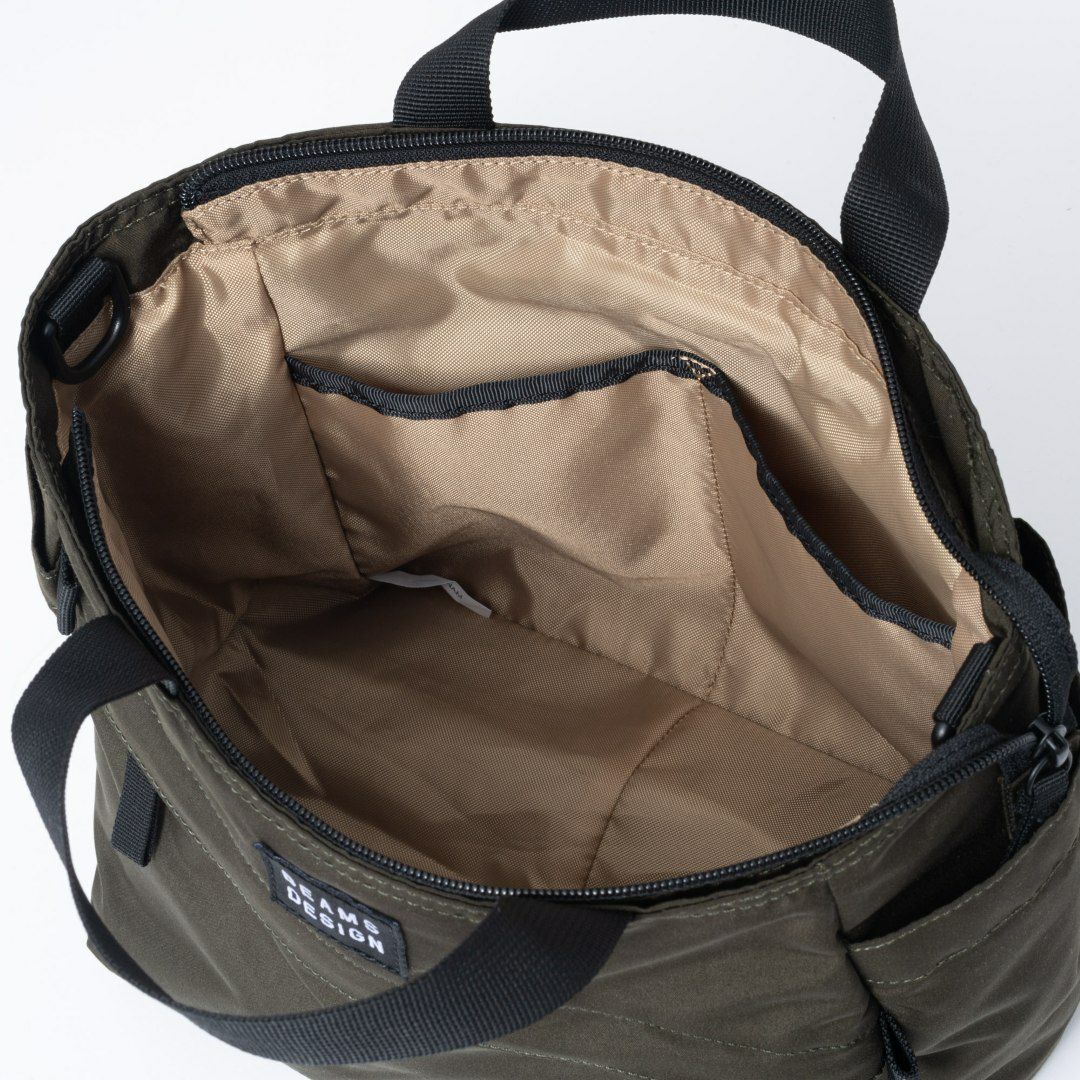 BEAMS DESIGN Diagonal 2WAYミニトート【BMMH5ET1】 カーキ