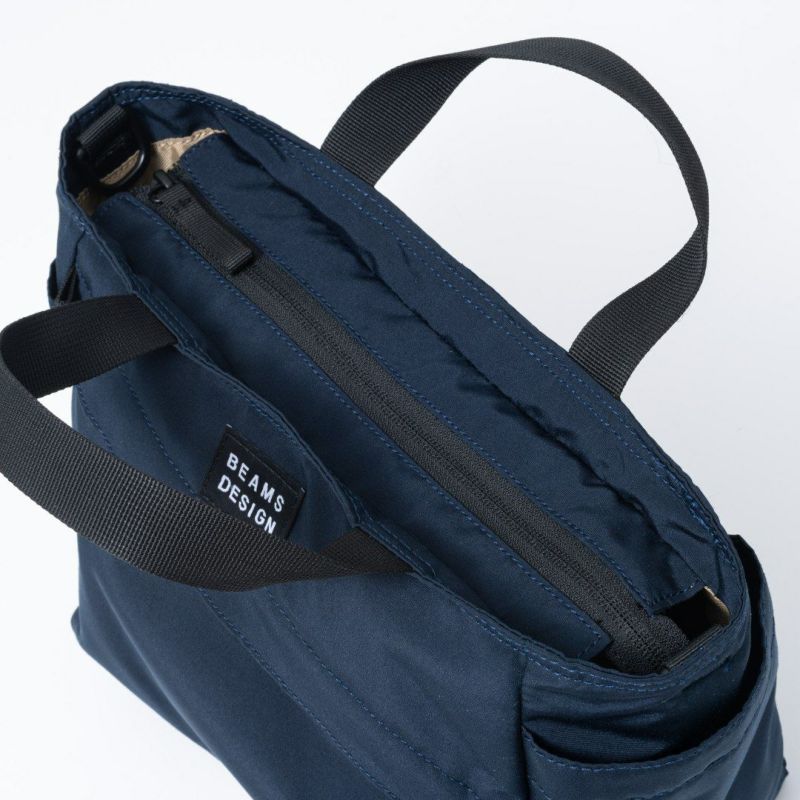 BEAMS DESIGN Diagonal 2WAYミニトート【BMMH5ET1】 ネイビー