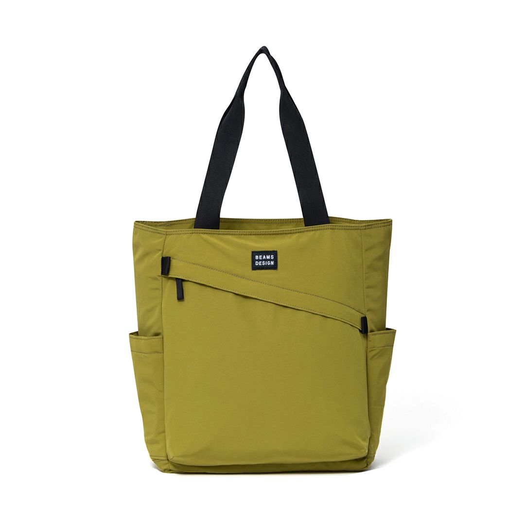 BEAMS DESIGN Diagonal トート【BMMH5ET2】 オリーブ