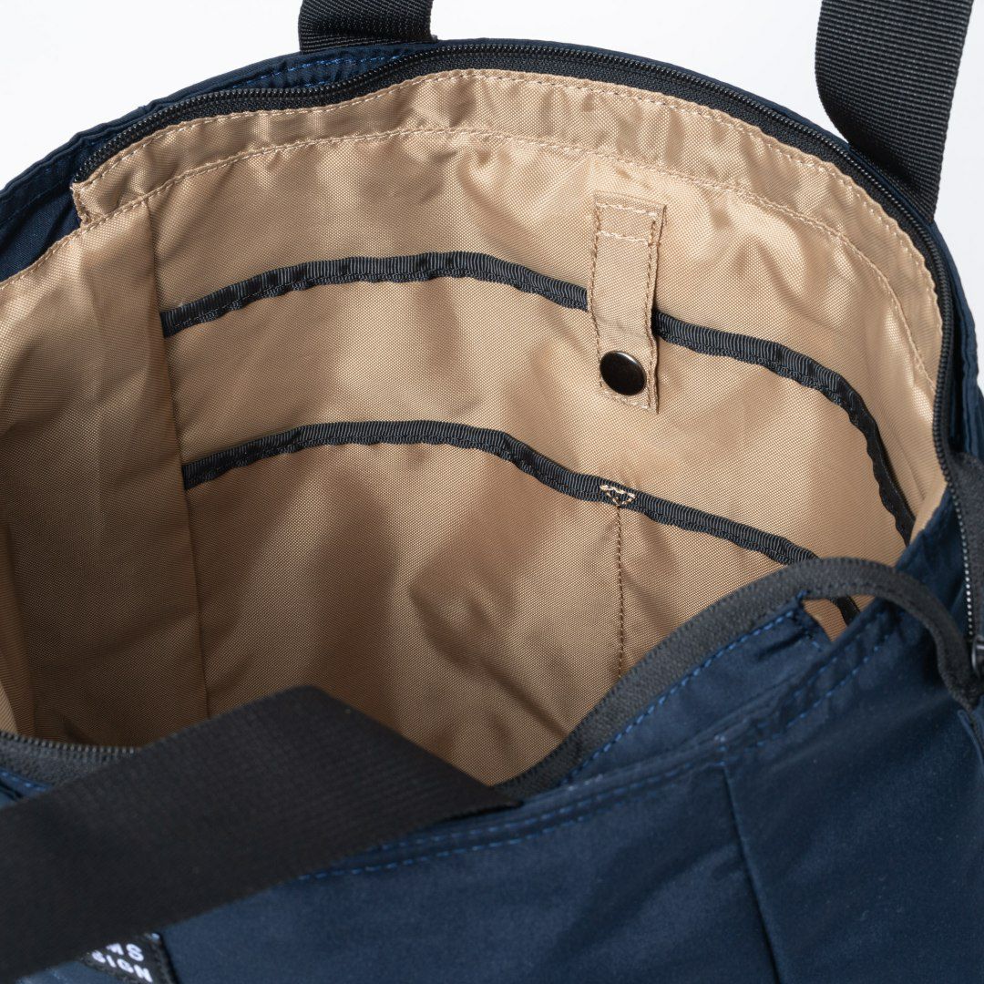 BEAMS DESIGN Diagonal トート【BMMH5ET2】 ネイビー