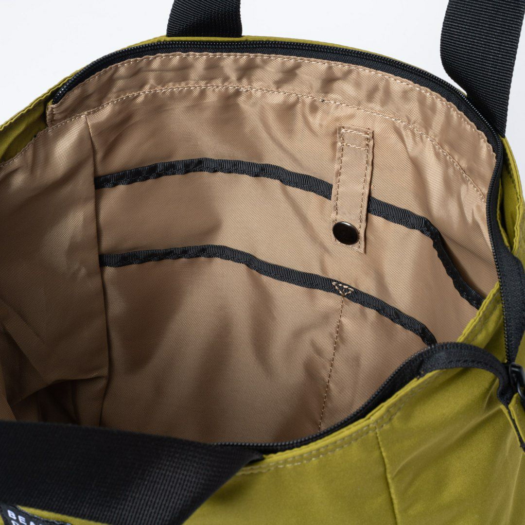 BEAMS DESIGN Diagonal トート【BMMH5ET2】 オリーブ