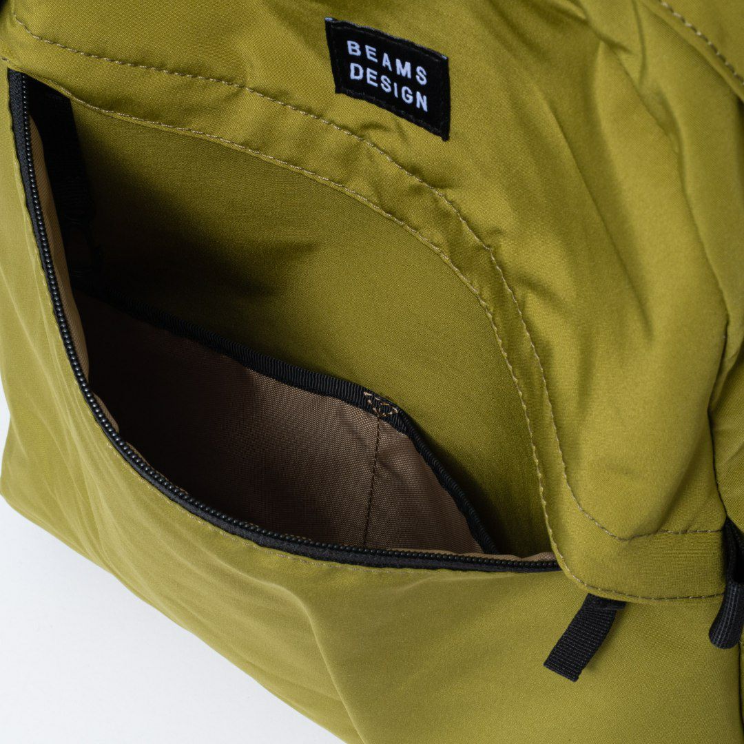 BEAMS DESIGN Diagonal バックパック【BMMH5ER1】 オリーブ
