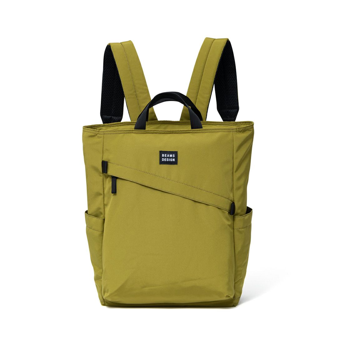 BEAMS DESIGN Diagonal 2WAYバックパック【BMMH5ER2】 オリーブ
