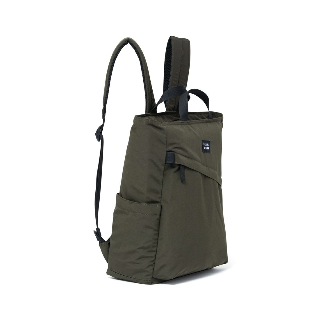 BEAMS DESIGN Diagonal 2WAYバックパック【BMMH5ER2】 カーキ