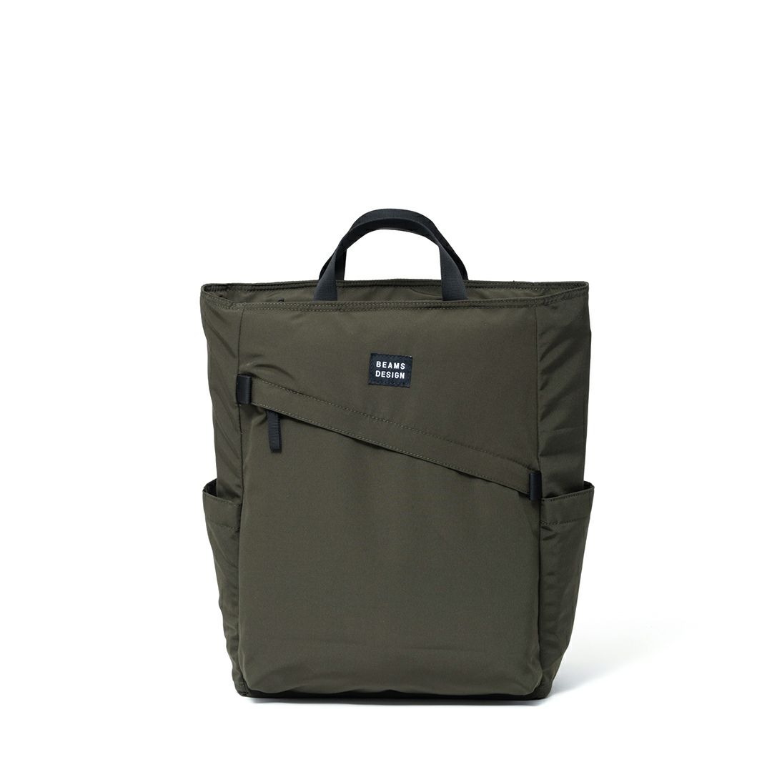 BEAMS DESIGN Diagonal 2WAYバックパック【BMMH5ER2】 カーキ