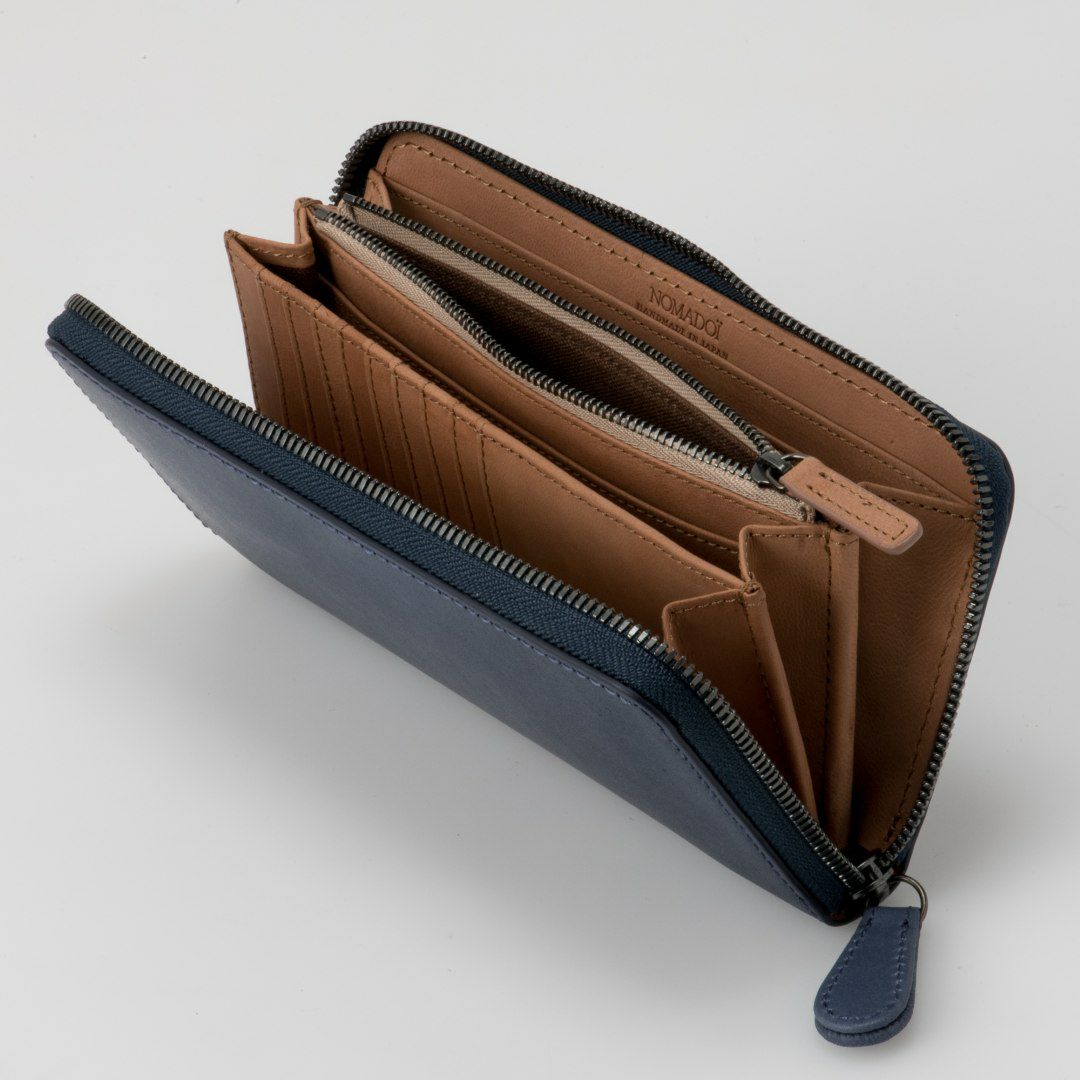 NOMADOI  アラバマ ラウンドファスナー長財布(2025年秋冬限定カラー) ブルー