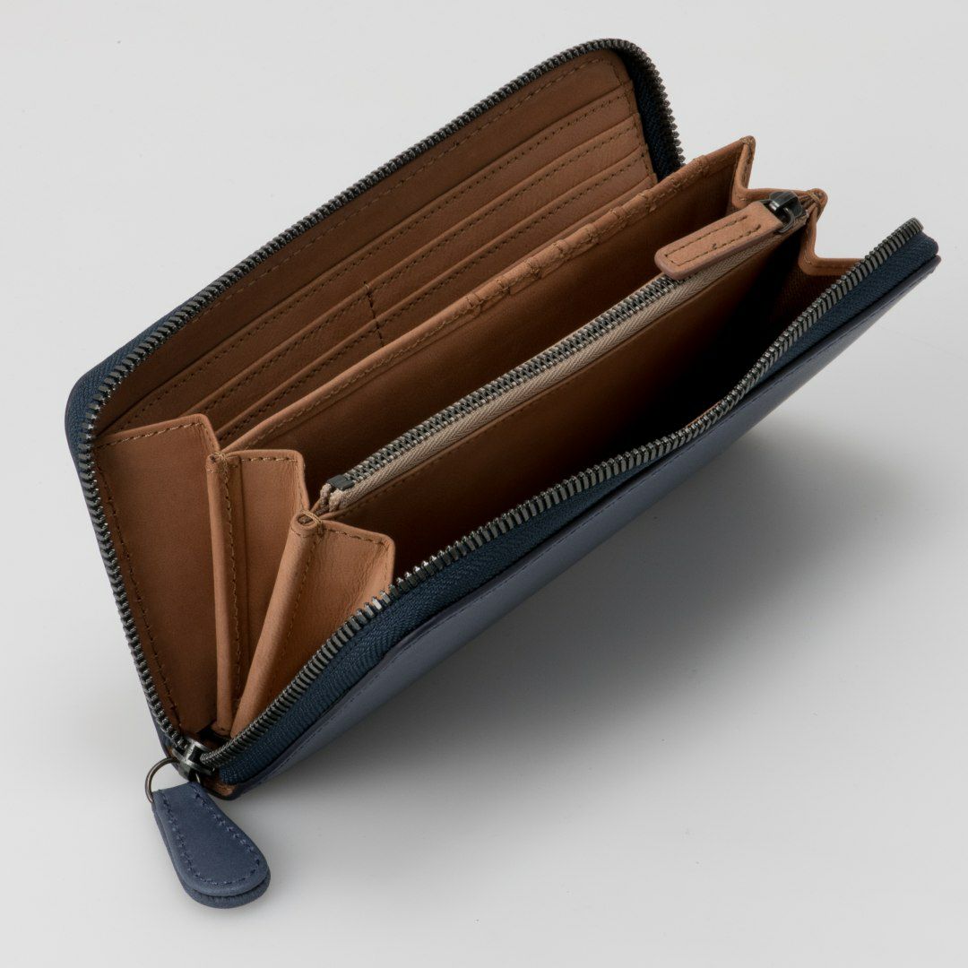 NOMADOI  アラバマ ラウンドファスナー長財布(2025年秋冬限定カラー) ブルー