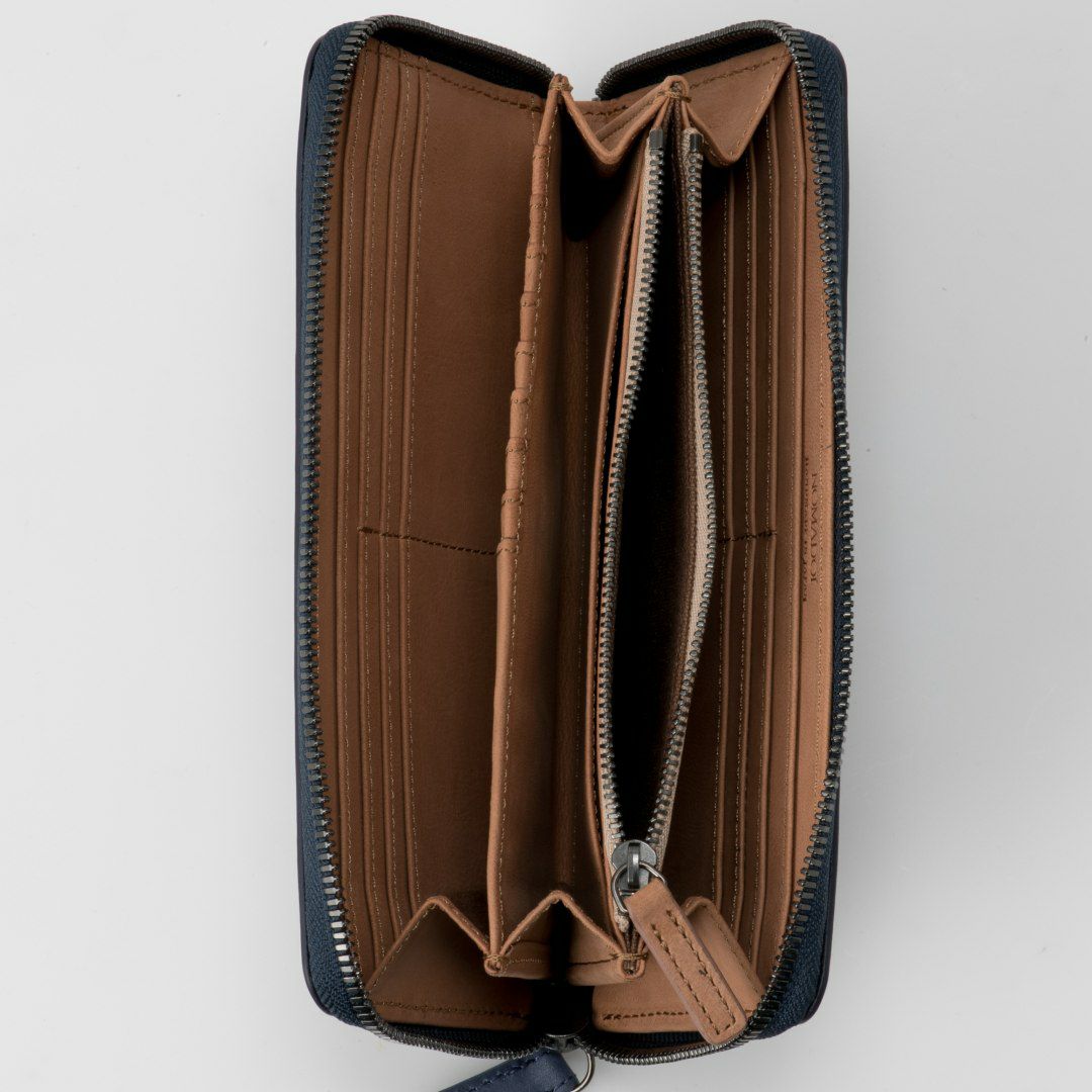 NOMADOI  アラバマ ラウンドファスナー長財布(2025年秋冬限定カラー) ブルー