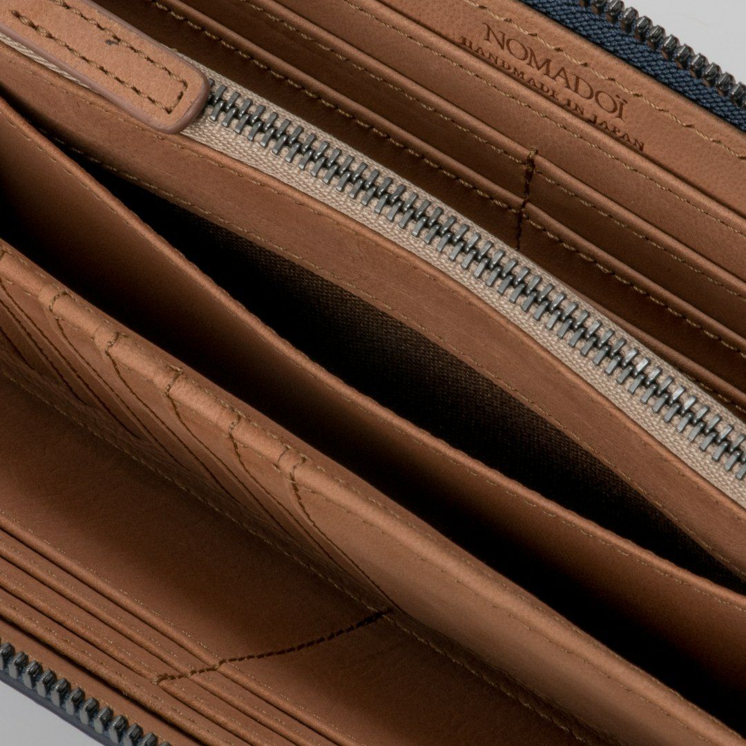 NOMADOI  アラバマ ラウンドファスナー長財布(2025年秋冬限定カラー) ブルー
