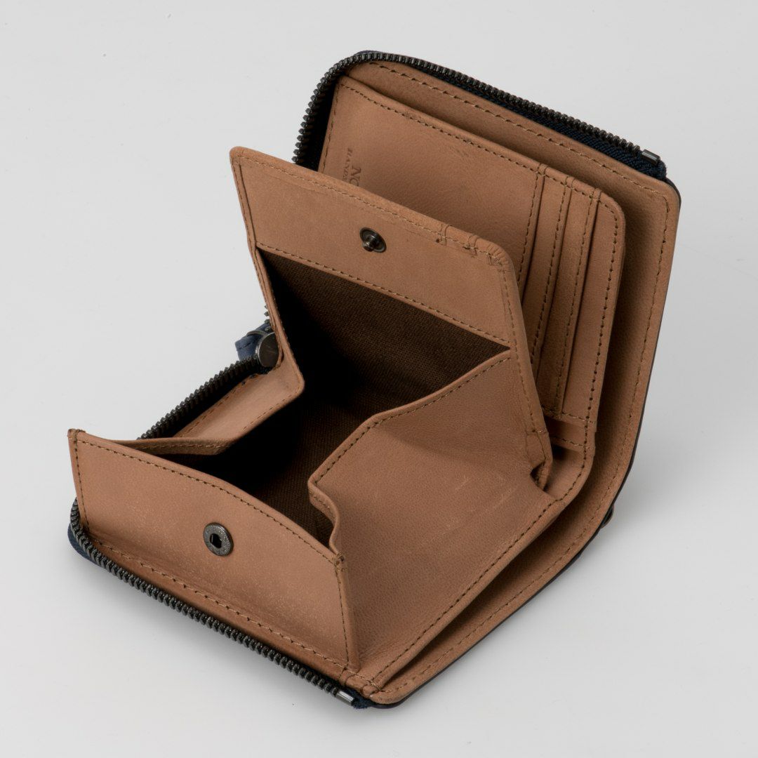 NOMADOI  アラバマ L字ファスナー折り財布(2025年秋冬限定カラー) ブルー