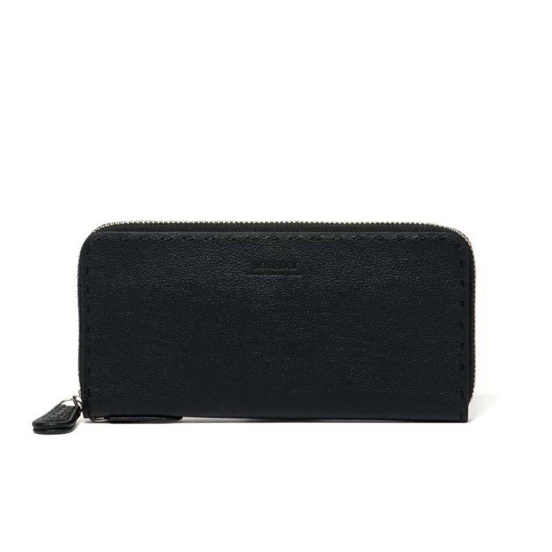 NOMADOI  Indiana ラウンドファスナー長財布 ブラック