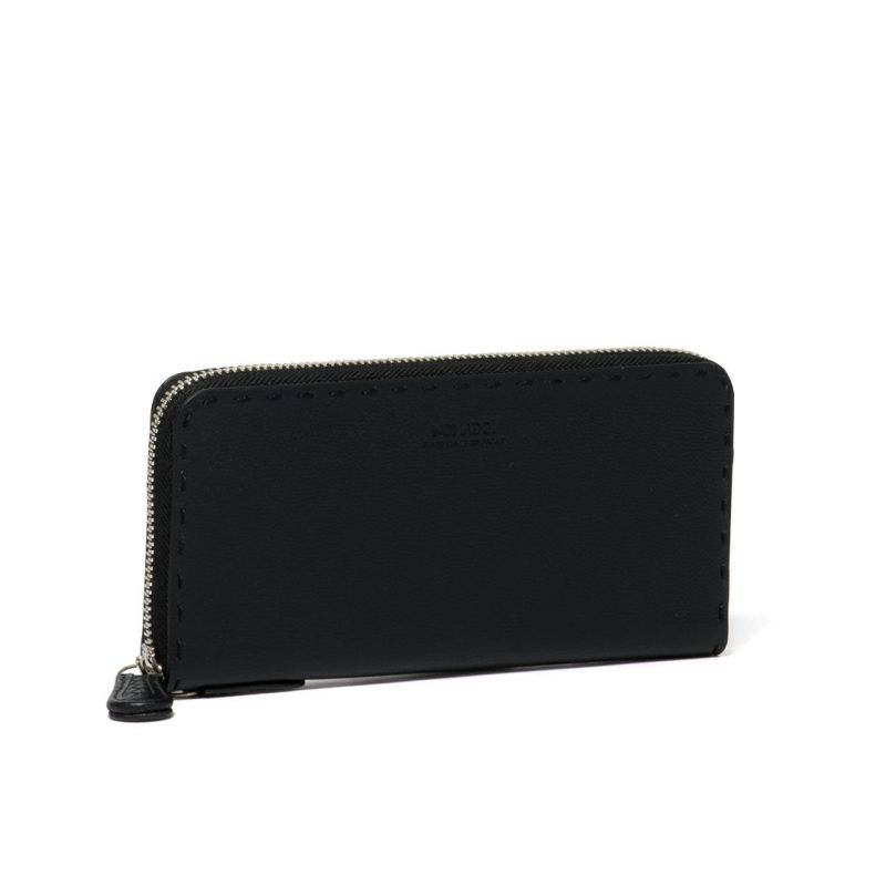 NOMADOI  Indiana ラウンドファスナー長財布 ブラック