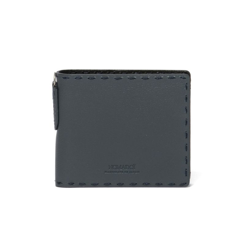 NOMADOI  Indiana 二つ折り財布 ブルーグレー