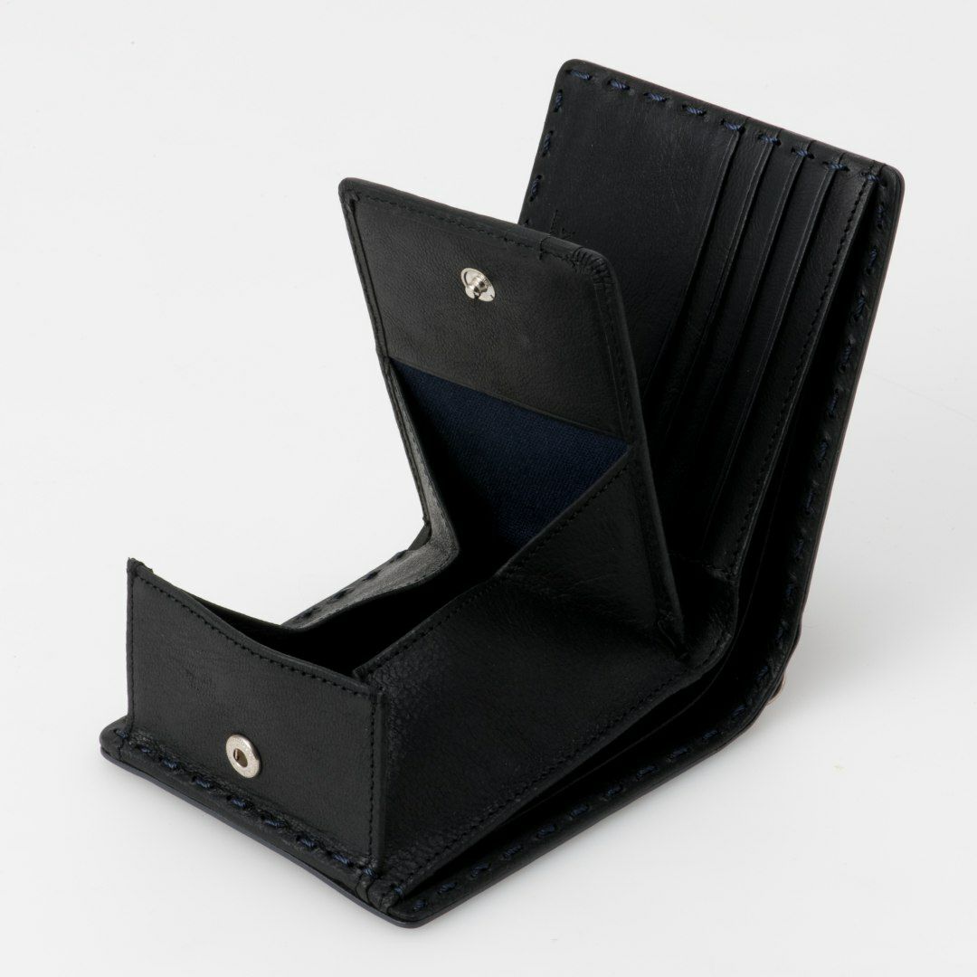 NOMADOI  Indiana 二つ折り財布 ブルーグレー