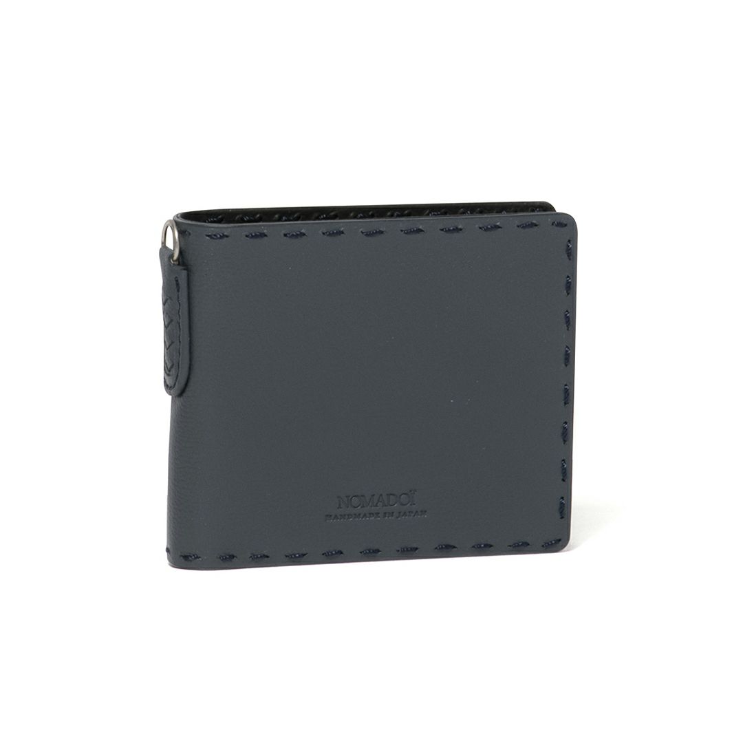 NOMADOI  Indiana 二つ折り財布 ブルーグレー
