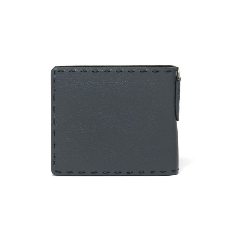 NOMADOI  Indiana 二つ折り財布 ブルーグレー