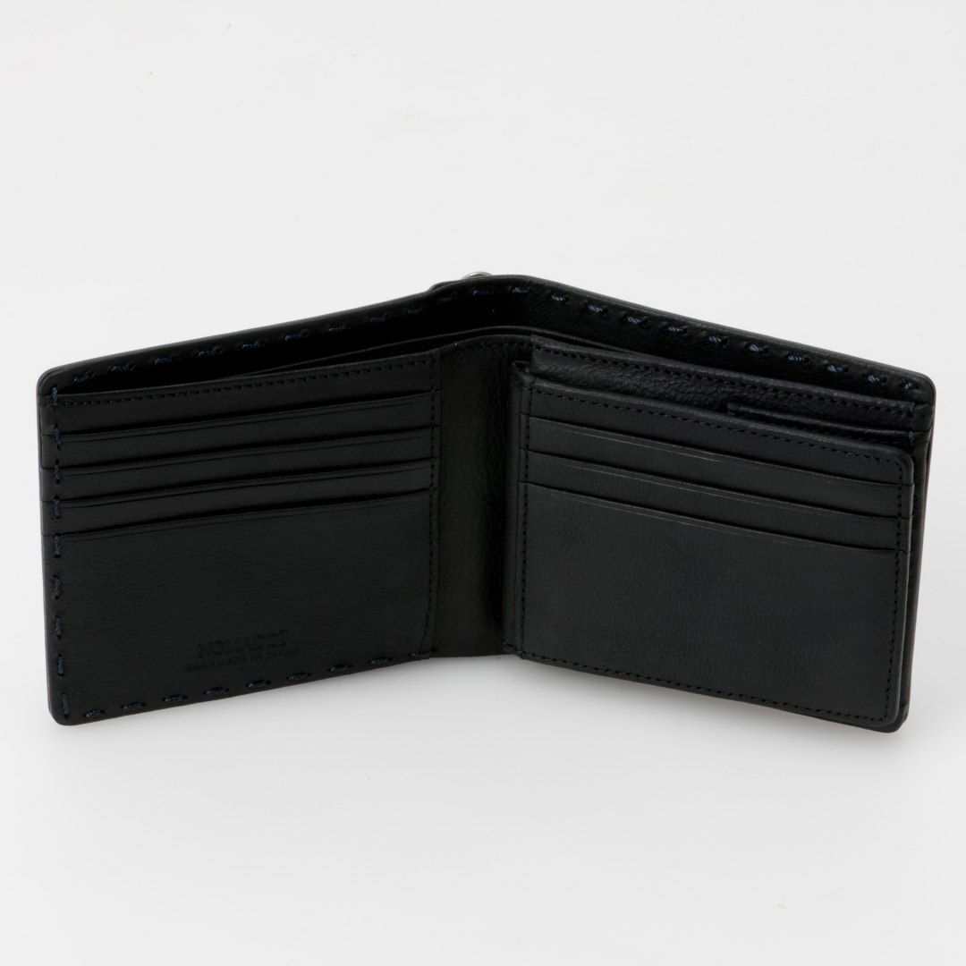 NOMADOI  Indiana 二つ折り財布 ブルーグレー