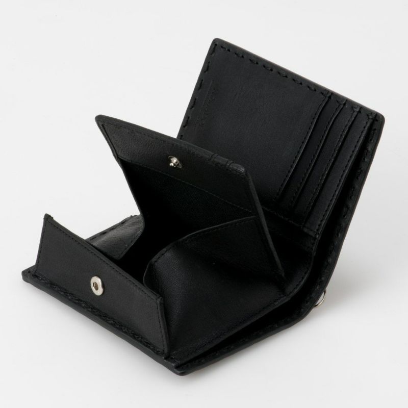 NOMADOI  Indiana 縦型折り財布 ブラック