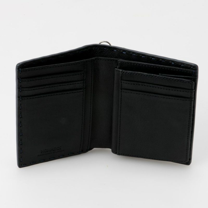 NOMADOI  Indiana 縦型折り財布 ブルーグレー