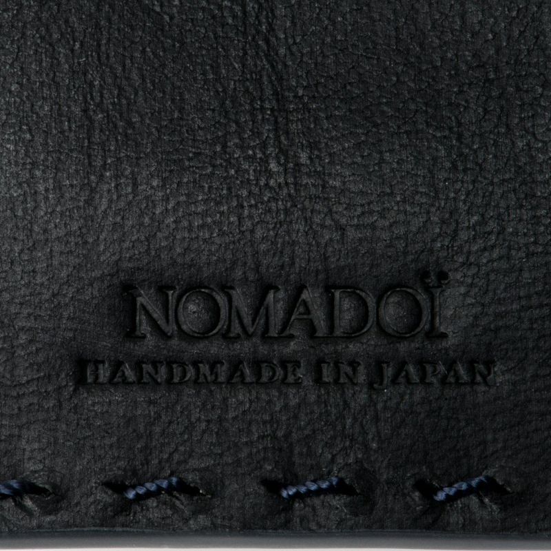 NOMADOI  Indiana 縦型折り財布 ブルーグレー