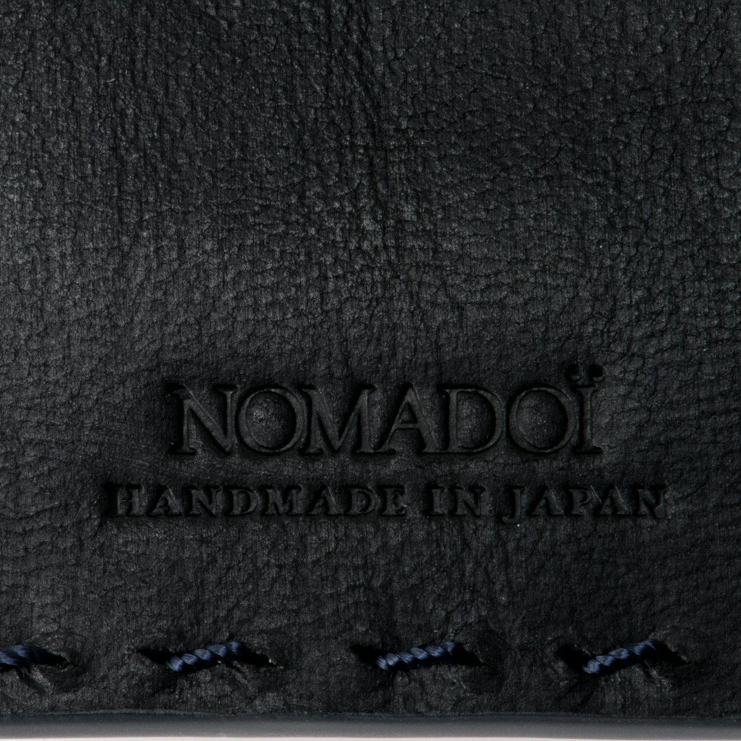 NOMADOI  Indiana 縦型折り財布 ブルーグレー