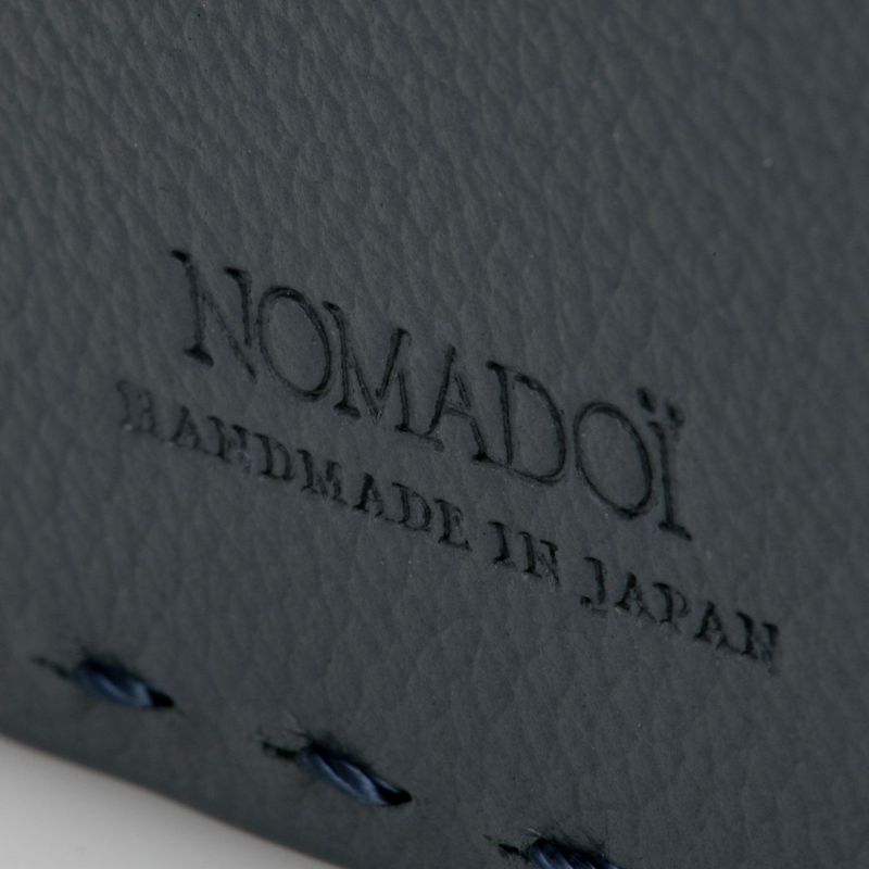 NOMADOI  Indiana 縦型折り財布 ブルーグレー
