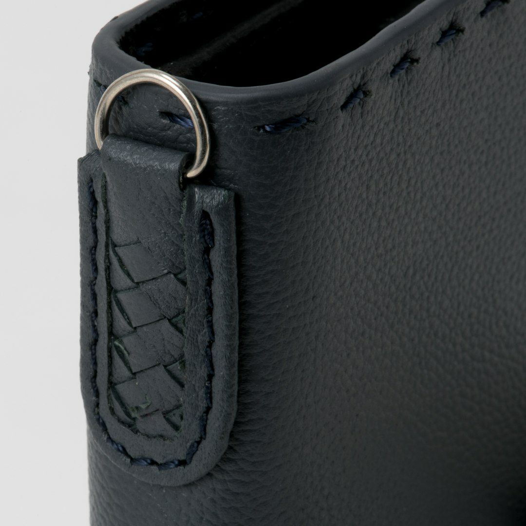 NOMADOI  Indiana 縦型折り財布 ブルーグレー