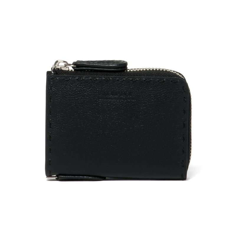 NOMADOI  Indiana L字ファスナー小銭入れ ブラック