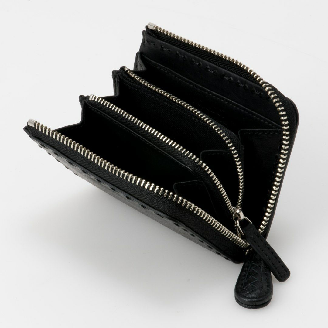 NOMADOI  Indiana L字ファスナー小銭入れ ブラック