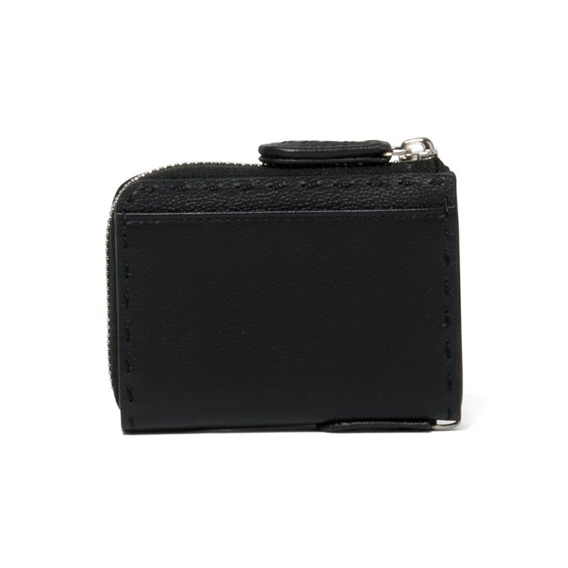 NOMADOI  Indiana L字ファスナー小銭入れ ブラック