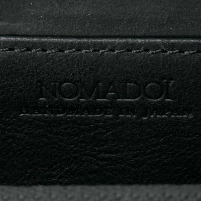 NOMADOI  Indiana L字ファスナー小銭入れ ブラック