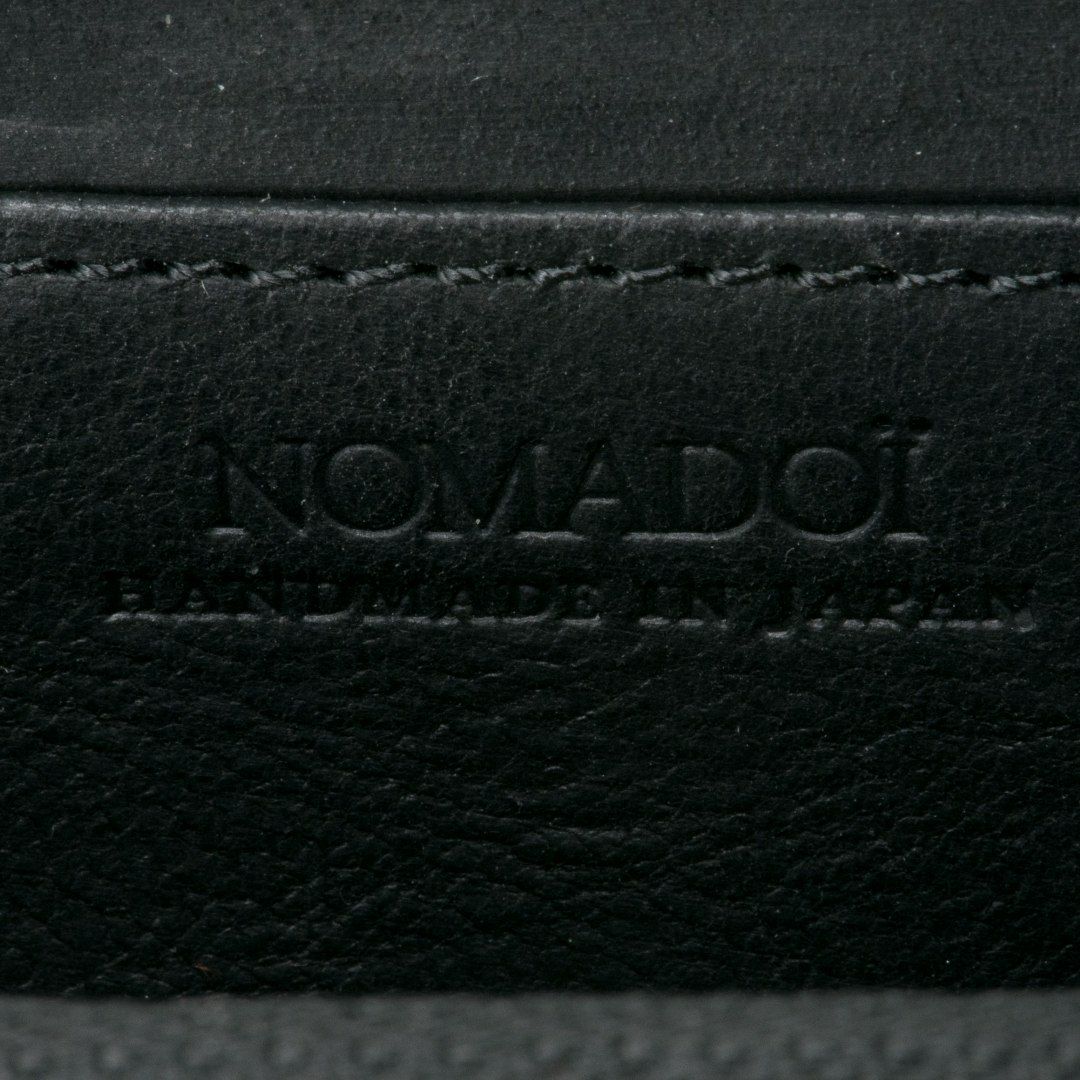 NOMADOI  Indiana L字ファスナー小銭入れ ブラック