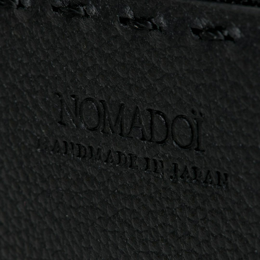 NOMADOI  Indiana L字ファスナー小銭入れ ブラック