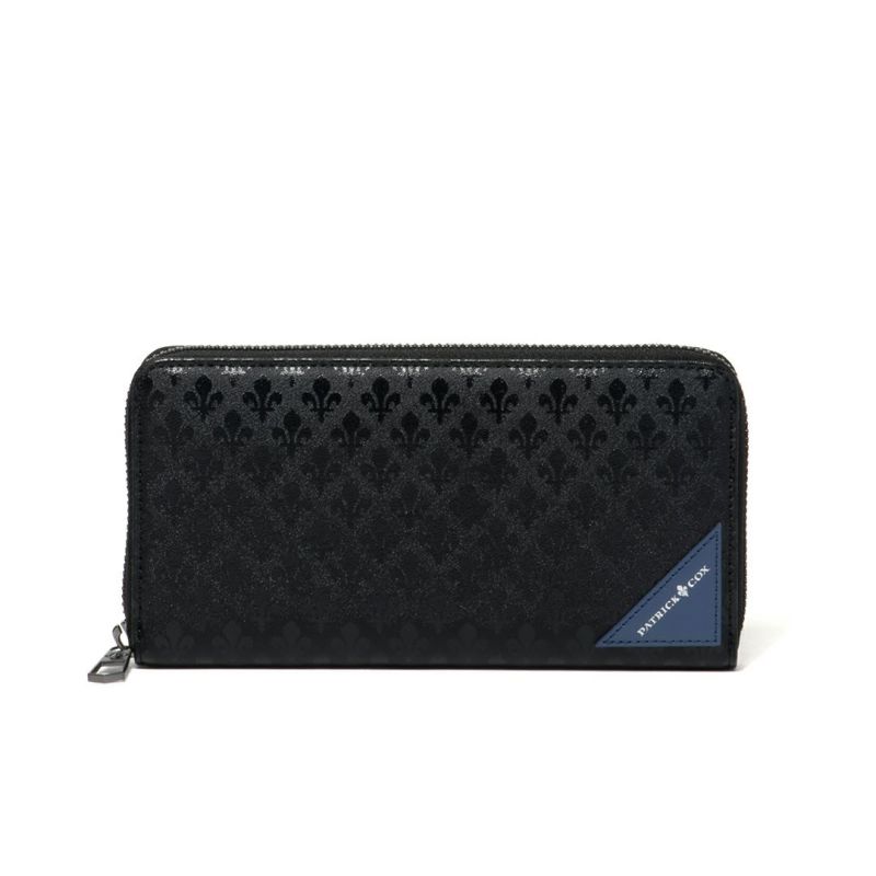 PATRICK COX  BLACK KINGS ラウンドファスナー長財布 ディープブルー