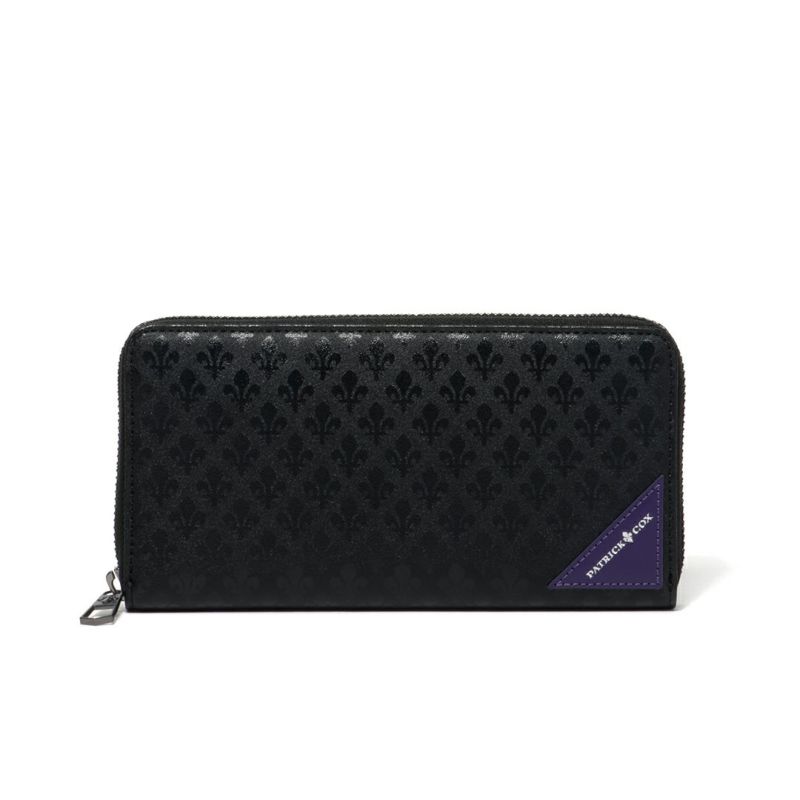PATRICK COX  BLACK KINGS ラウンドファスナー長財布 パープル