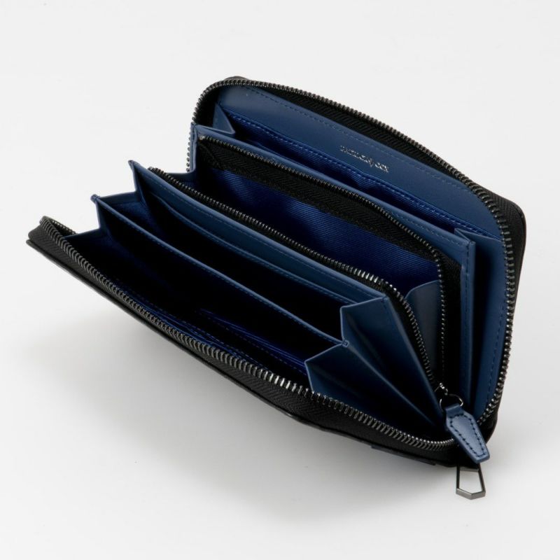 PATRICK COX  BLACK KINGS ラウンドファスナー長財布 ディープブルー